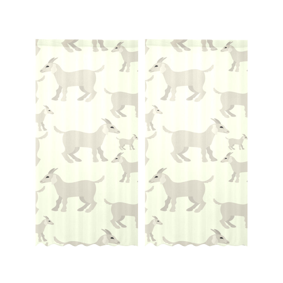 Little young goat pattern Gauze Curtain