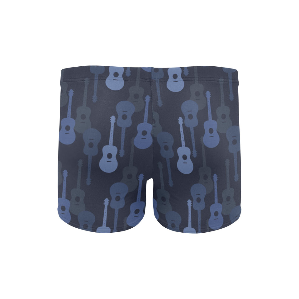 Blue Theme guitar pattern Men's Swimming Trunks