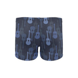 Blue Theme guitar pattern Men's Swimming Trunks