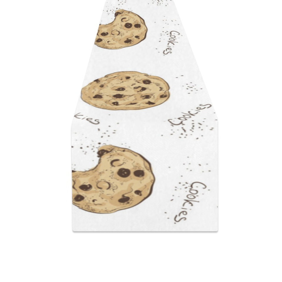 Sketch style cookie pattern Table Runner
