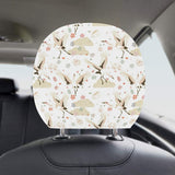 Beautiful Japanese cranes pattern Car Headrest Cover