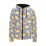 Guinea Pig Pattern Print Design 02 Men's Padded Hooded Jacket