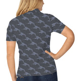 Swordfish Pattern Print Design 03 Women's All Over Print Polo Shirt