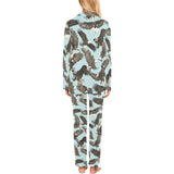 Eagle Pattern Print Design 01 Women's Long Pajama Set