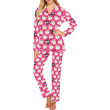 Guinea Pig Pattern Print Design 01 Women's Long Pajama Set