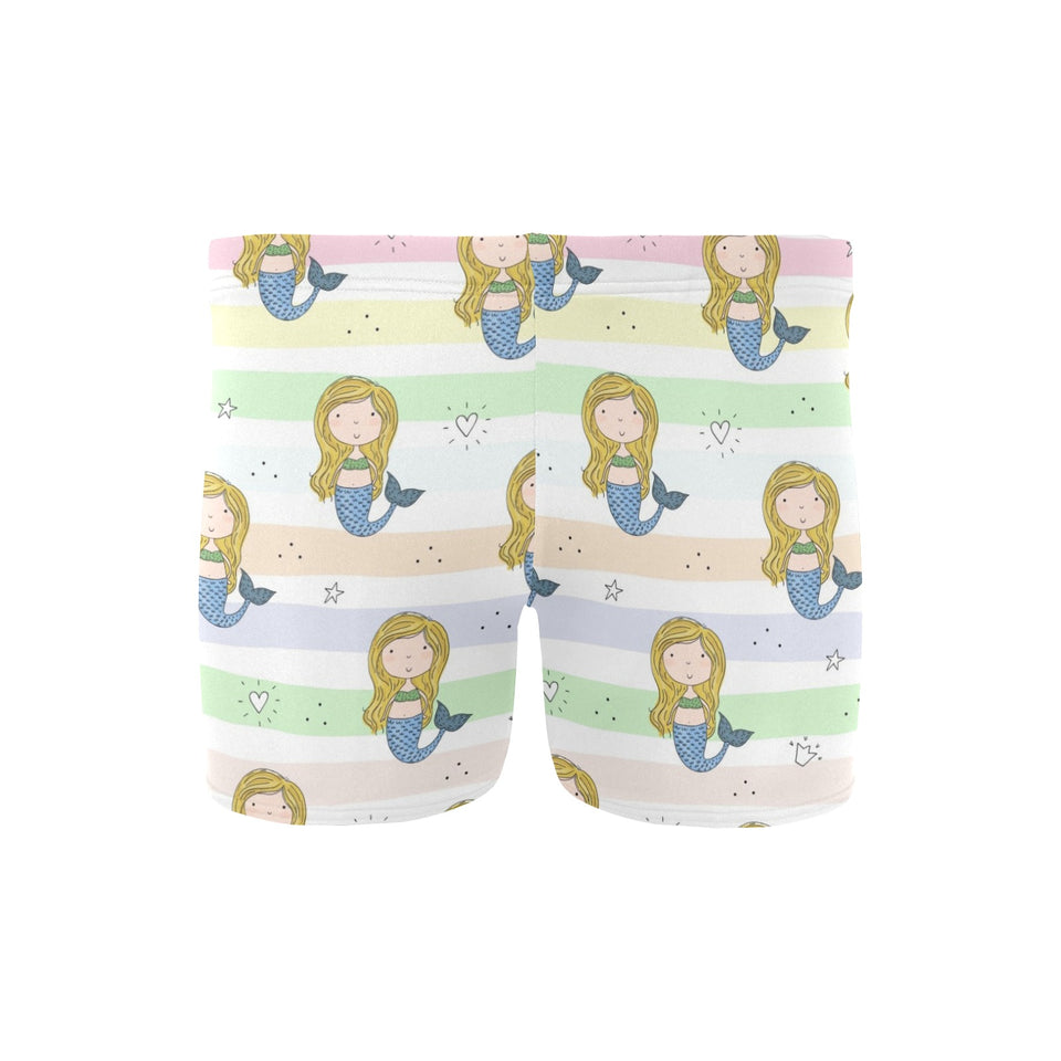 Cute hand drawn mermaid Men's Swimming Trunks
