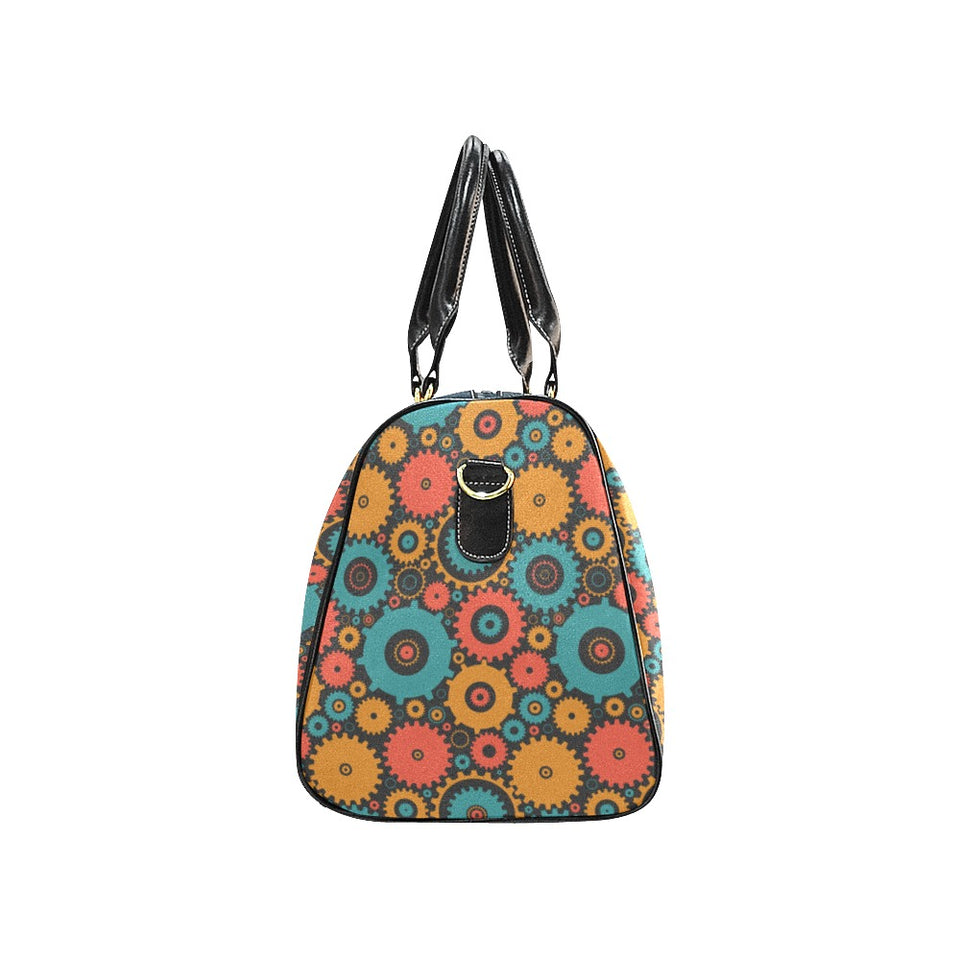 Gear Pattern Print Design 01 Travel Bag