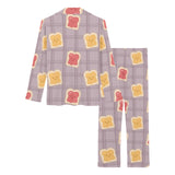 Bread Toast Pattern Print Design 05 Women's Long Pajama Set