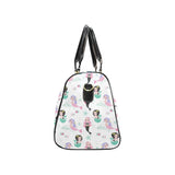 cute mermaid dolphin fish starfish pattern Travel Bag