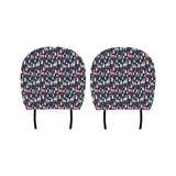 Deers Winter Christmas pattern Car Headrest Cover