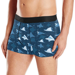 Stingray Pattern Print Design 04 Men's All Over Print Boxer Briefs Men's Underwear