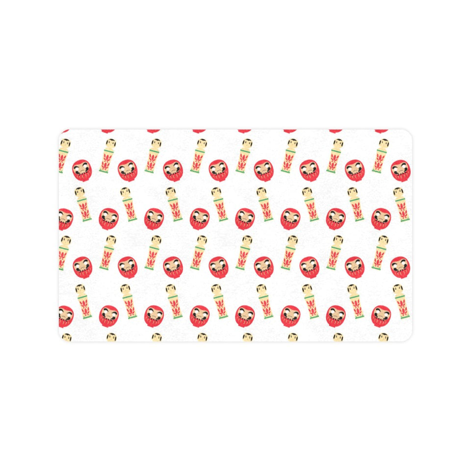 Daruma japanese wooden doll Doormat