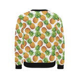 Pineapples design pattern Men's Crew Neck Sweatshirt