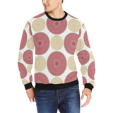 Circle indian pattern Men's Crew Neck Sweatshirt