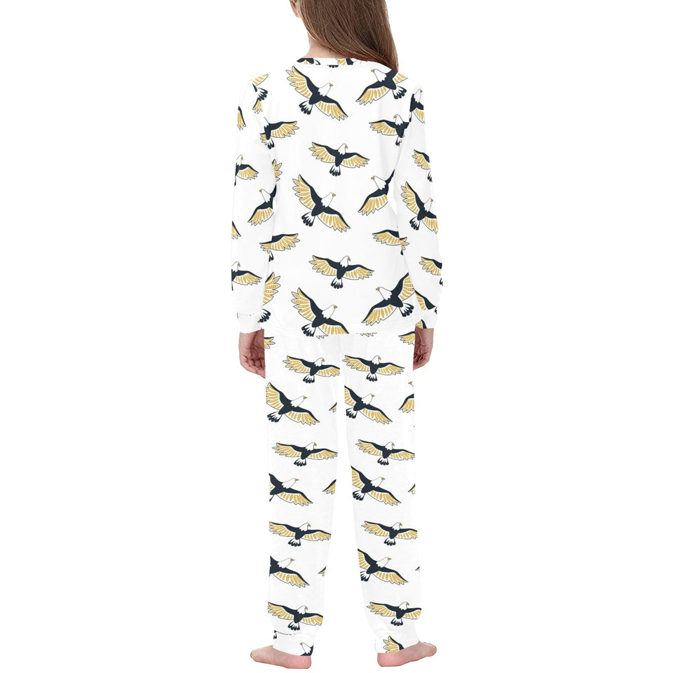 Eagle Pattern Print Design 03 Kids' Boys' Girls' All Over Print Pajama Set