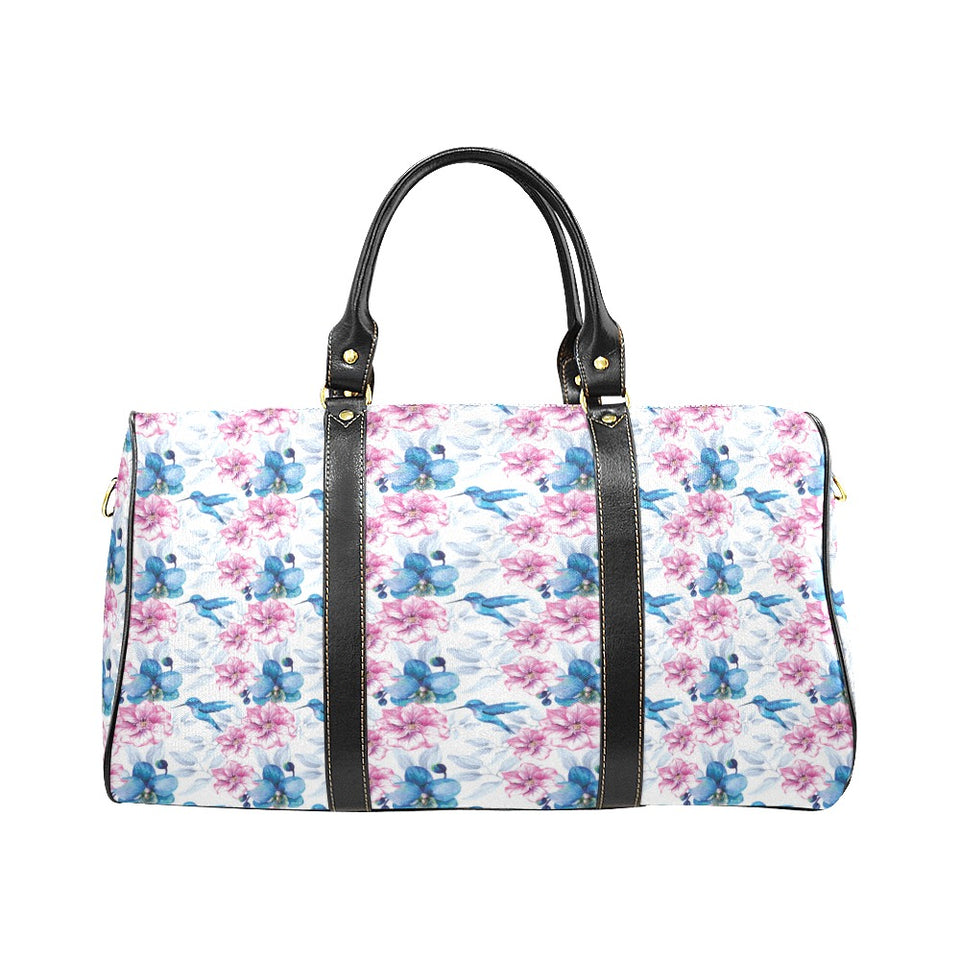 Hummingbird Pattern Print Design 02 Travel Bag