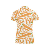 Carrot Pattern Print Design 02 Women's All Over Print Polo Shirt