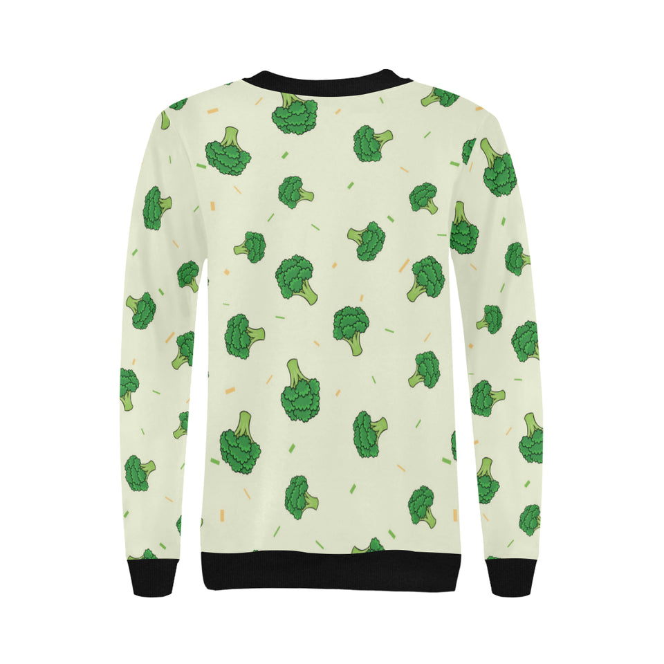 Broccoli pattern Women's Crew Neck Sweatshirt