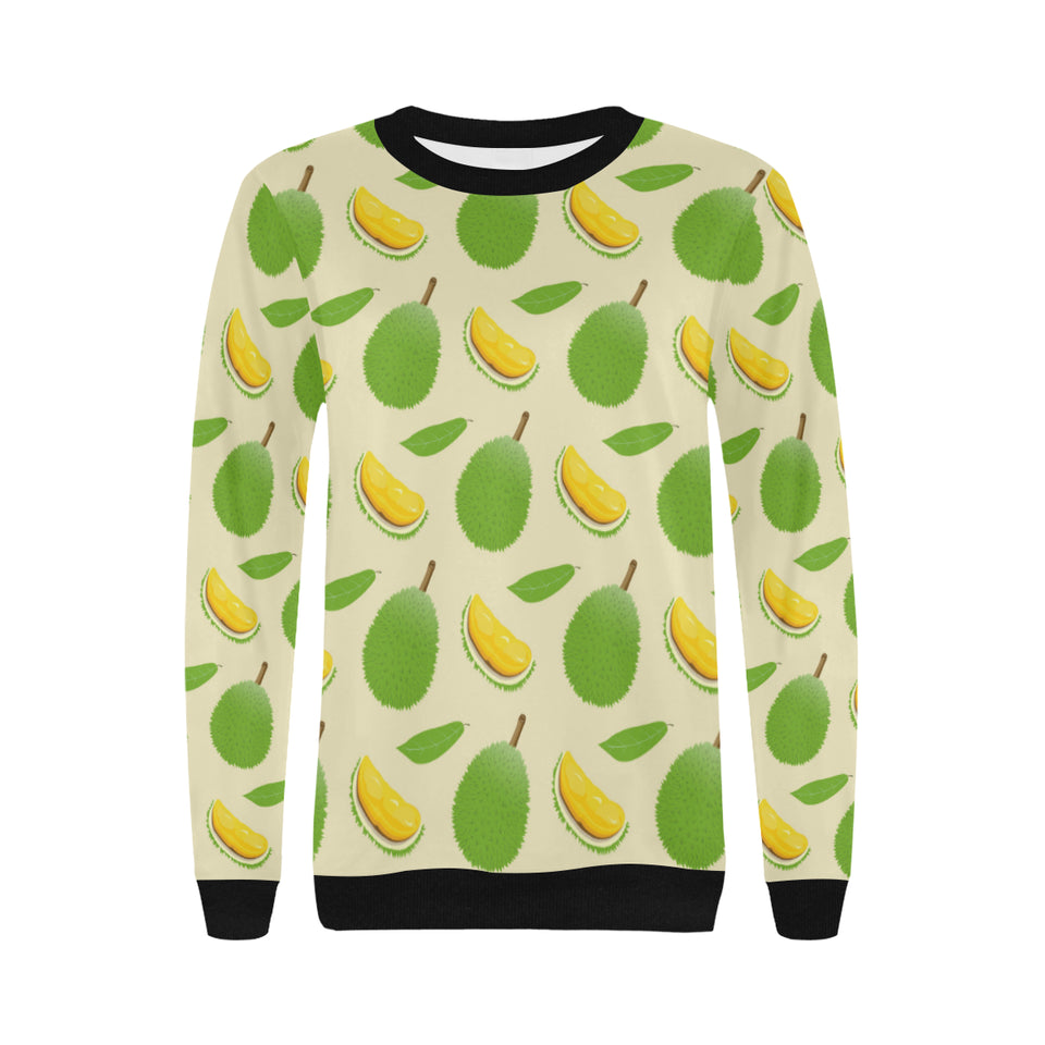 Durian pattern Women's Crew Neck Sweatshirt