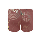 Koi Fish Carp Fish red background Men's Swimming Trunks
