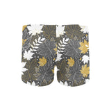 Beautiful gold autumn maple leaf pattern Men's Swimming Trunks