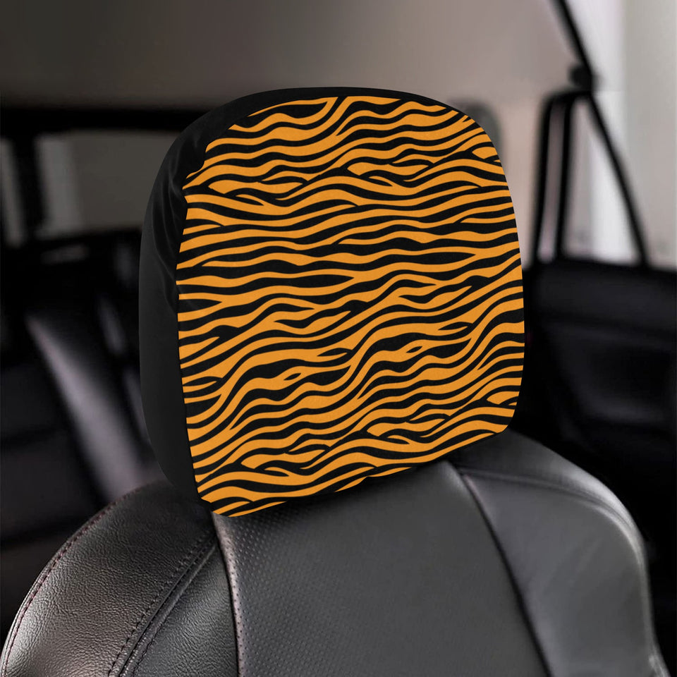 Bengal tigers skin print pattern background Car Headrest Cover