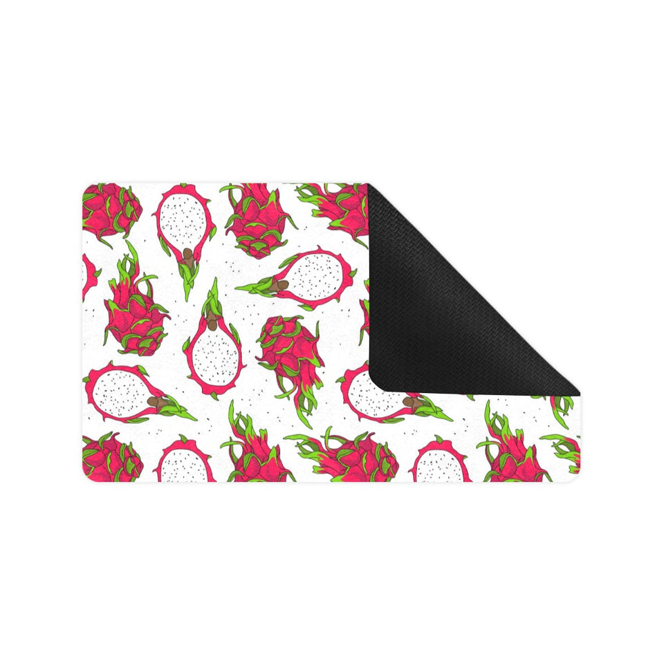 dragon fruits white background Doormat