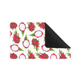 dragon fruits white background Doormat