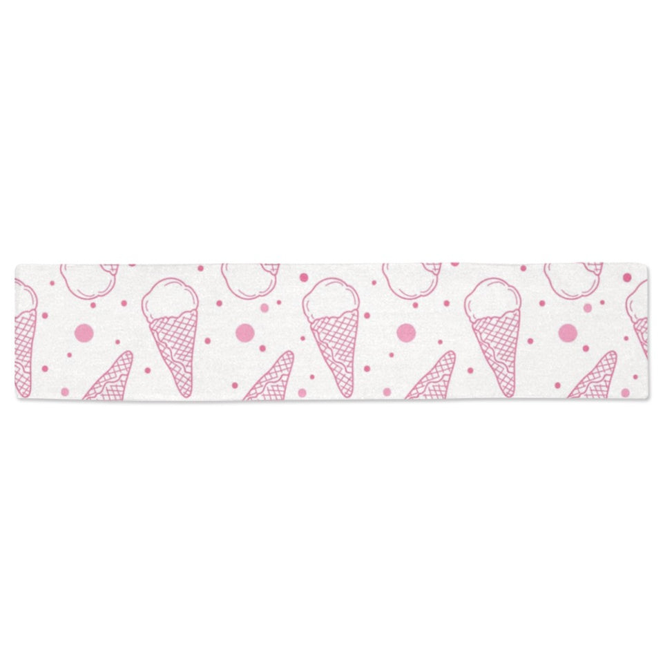 Hand drawn ice cream pattern Table Runner