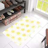 hand drawn sun pattern Doormat