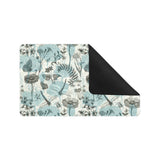 Dragonfly Butterfly Plants insect flower vintage s Doormat