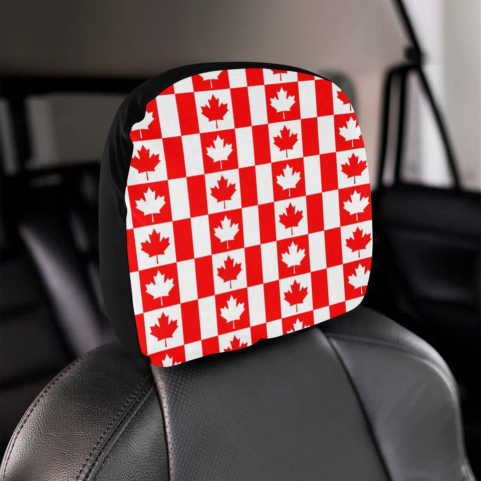 Canada Pattern Print Design 05 Car Headrest Cover