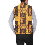 Egypt Hieroglyphics Pattern Print Design 05 Men's Padded Vest