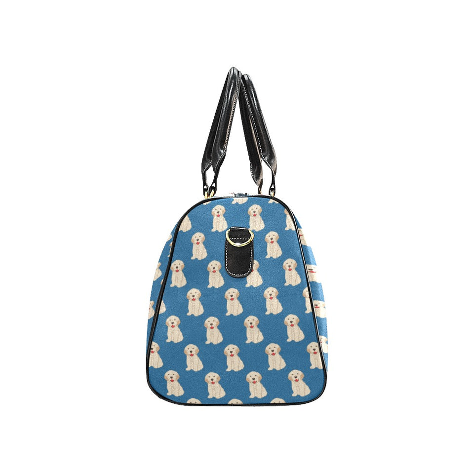 Golden Retriever Pattern Print Design 03 Travel Bag