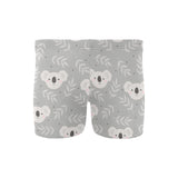 Cute koala leaves pattern Men's Swimming Trunks