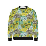 Hand drawn windmill pattern Men's Crew Neck Sweatshirt
