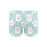 Maneki neko cat sakura Men's Swimming Trunks