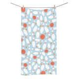 Bowling ball bowling pins blue blackground Bath Towel