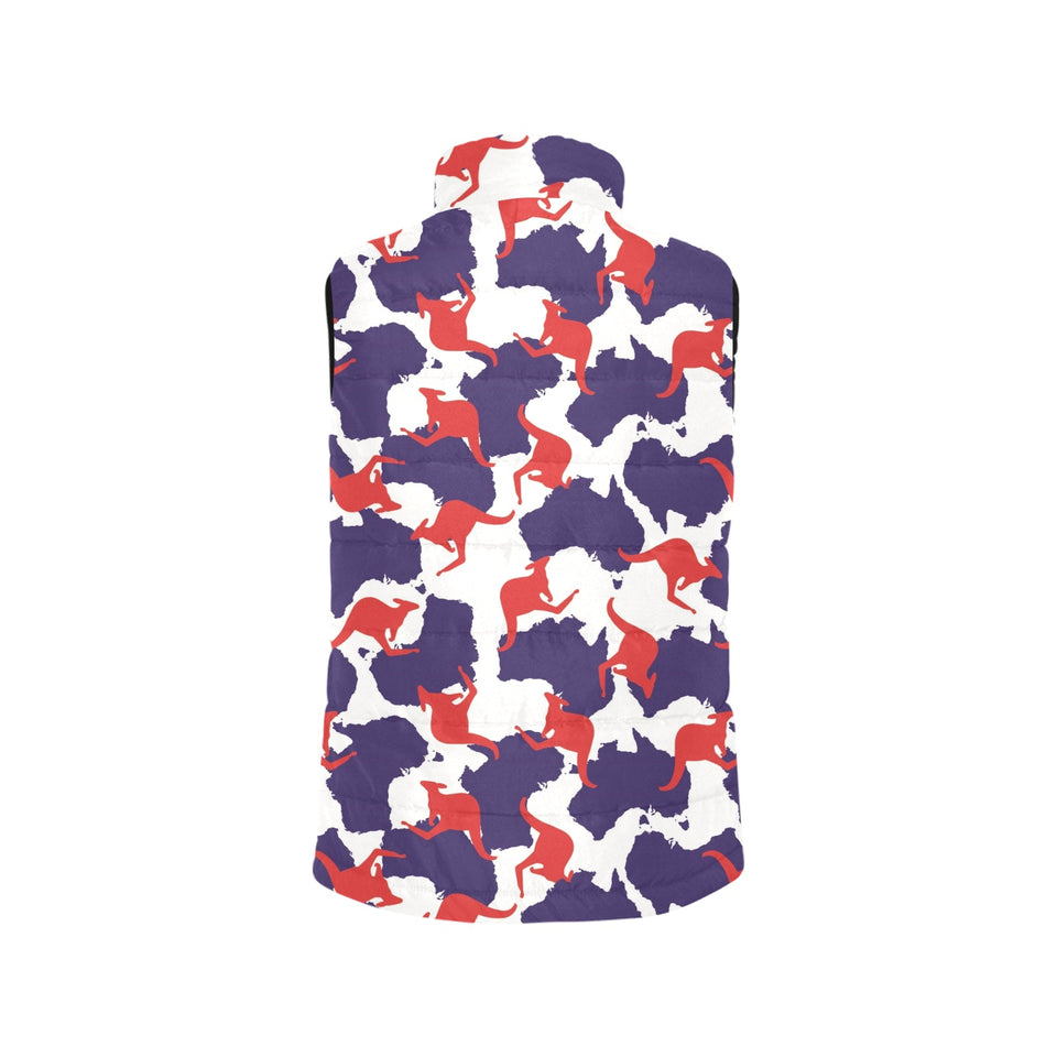 Kangaroo Australian pattern Men's Padded Vest