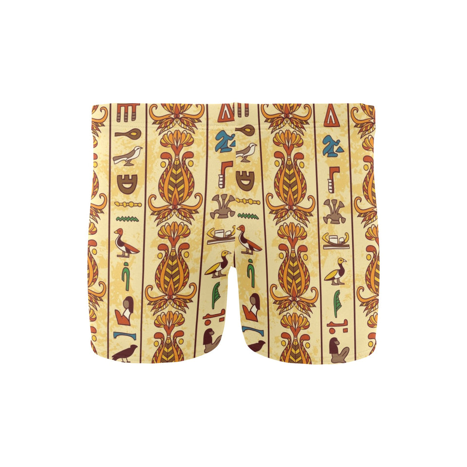 Egypt Hieroglyphics Pattern Print Design 04 Men's Swimming Trunks