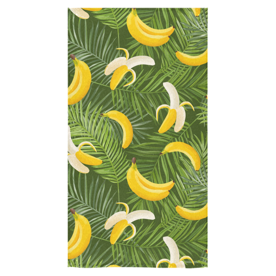 Banana Palm Leaves pattern Bath Towel