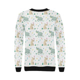 Cute Rhino pattern Women's Crew Neck Sweatshirt