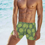 Hop pattern Hop cone background Men's Swimming Trunks