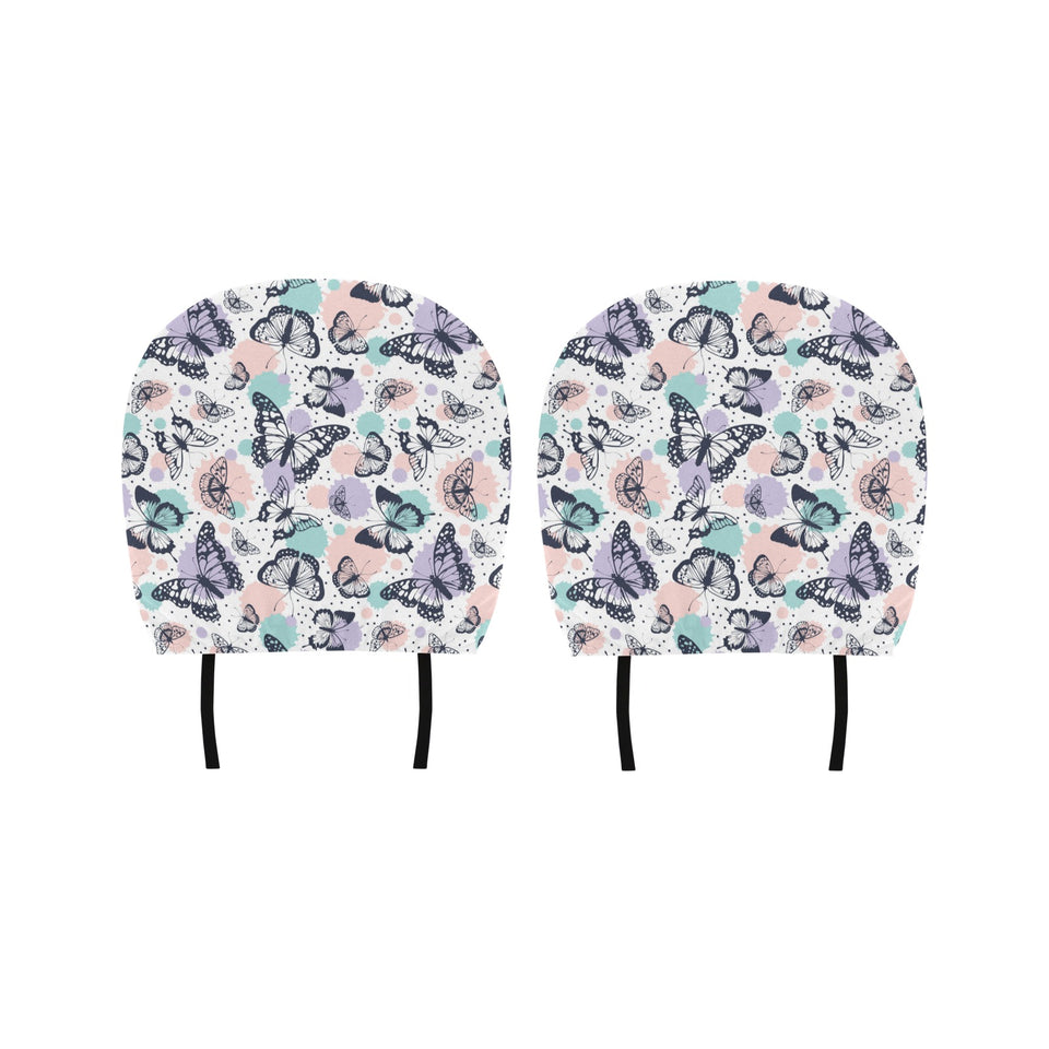 Butterfly pattern Car Headrest Cover