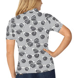 Sun Glasses Pattern Print Design 04 Women's All Over Print Polo Shirt