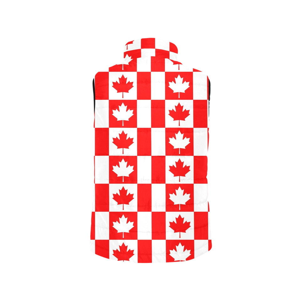 Canada Pattern Print Design 05 Men's Padded Vest