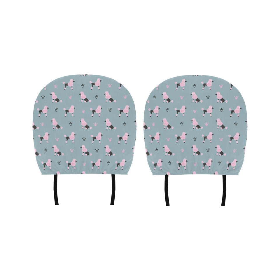 poodle dog pattern Car Headrest Cover