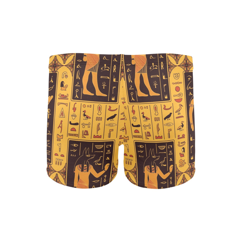 Egypt Hieroglyphics Pattern Print Design 05 Men's Swimming Trunks
