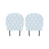 White cute pomeranian pattern Car Headrest Cover