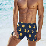 Moon star pattern Men's Swimming Trunks